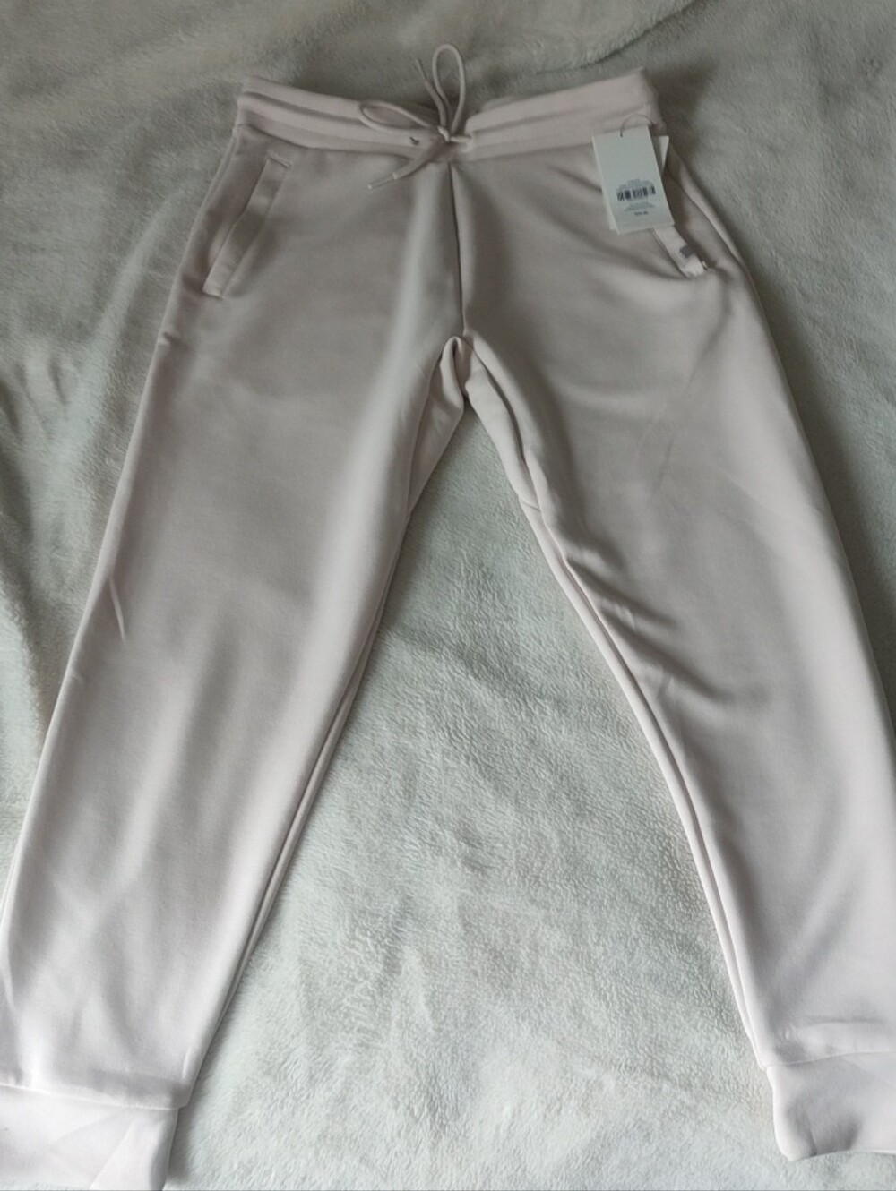 Men's Light Pink Jogger Sweatpants with Drawstring